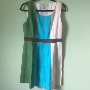 Tabitha dress  nwot size 12, blue,green &cream